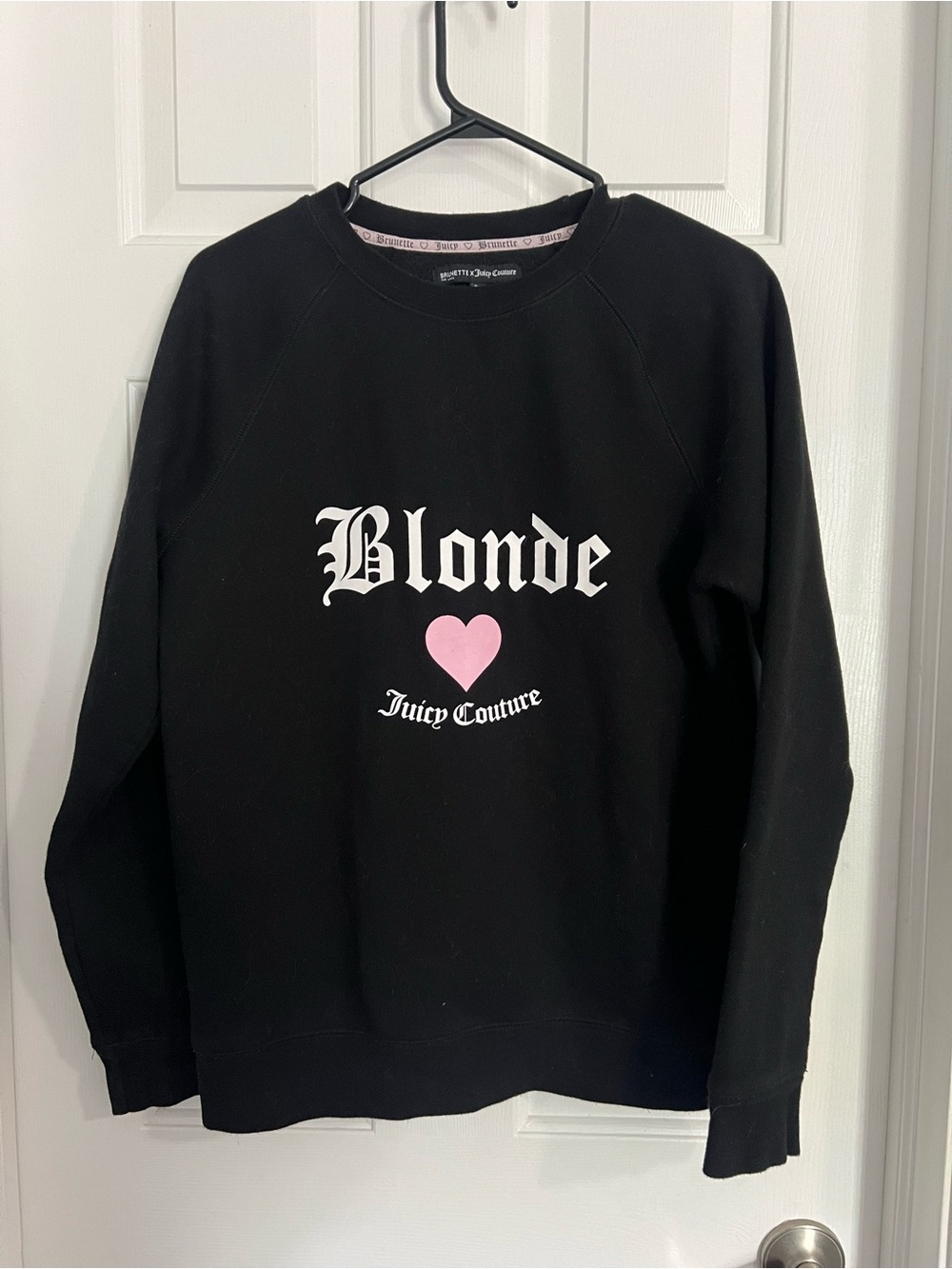 ✨rare limited edition✨ brunette the label x juicy couture collab crew sweater